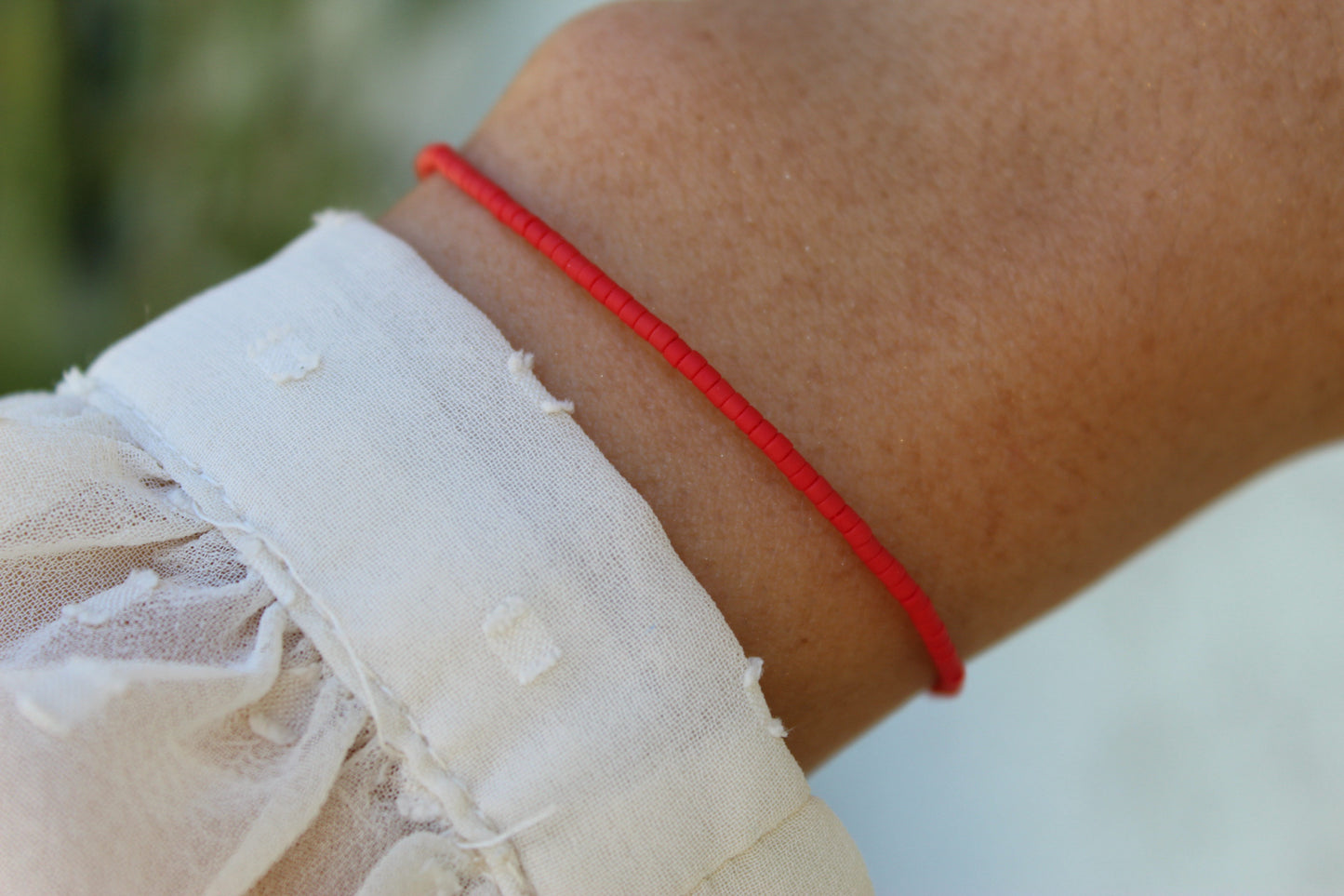 Pulsera Miyu Rojo, minimalismo que combina con todo