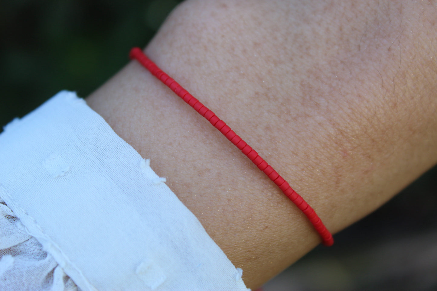 Pulsera Miyu Rojo, minimalismo que combina con todo