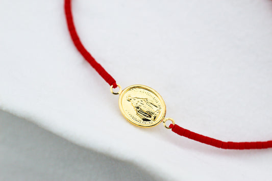 Pulsera Miyu Virgen de los Rayos II, fé y protección en un detalle especial