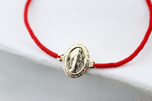 Pulsera Miyu Virgen de los Rayos Oval, fe que se siente cerca