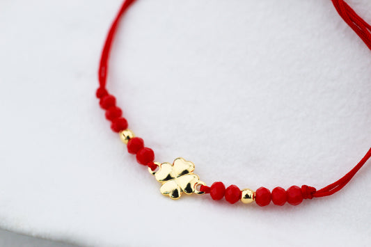 Pulsera Suerte Vol Rojo C, un amuleto para atraer lo bueno