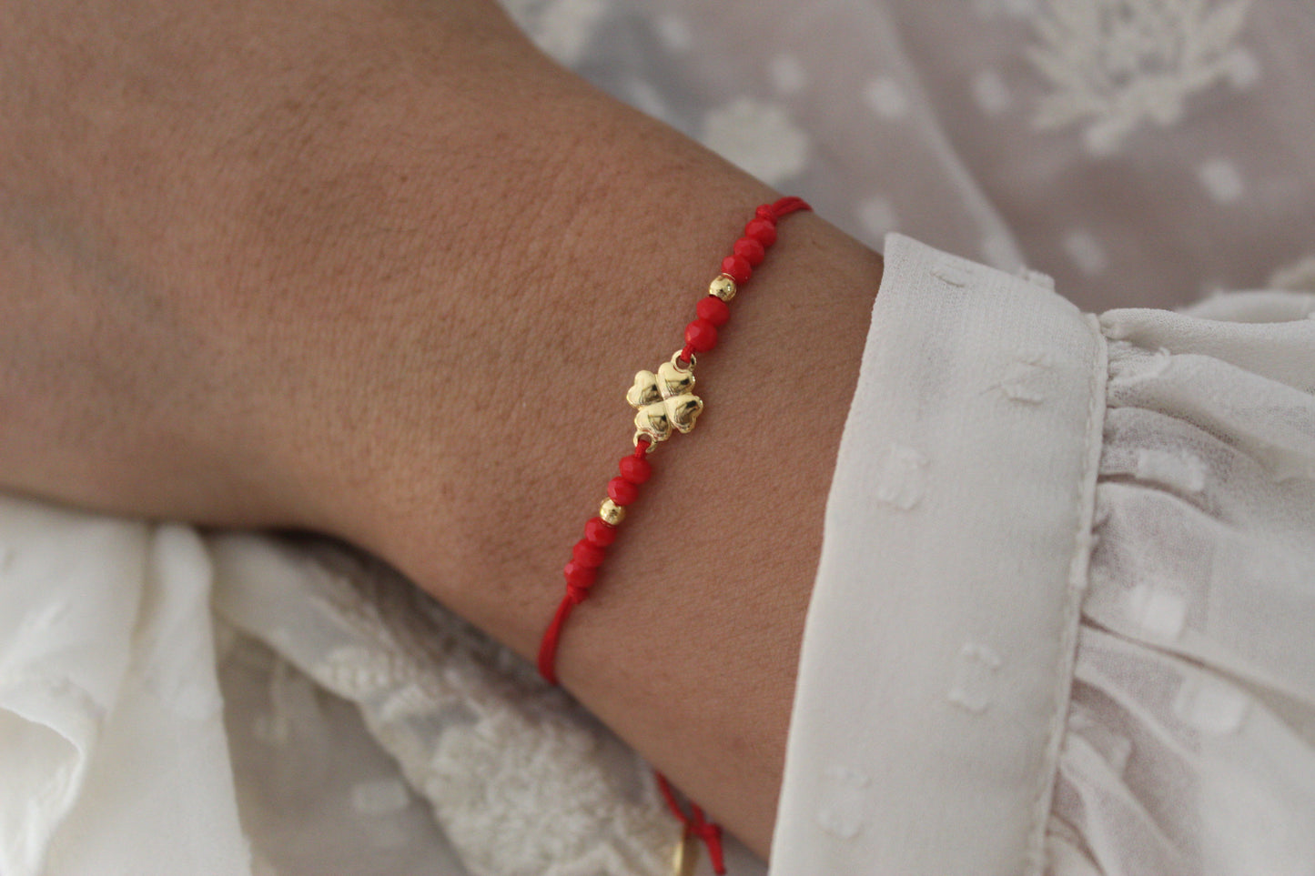 Pulsera Suerte Vol Rojo C, un amuleto para atraer lo bueno