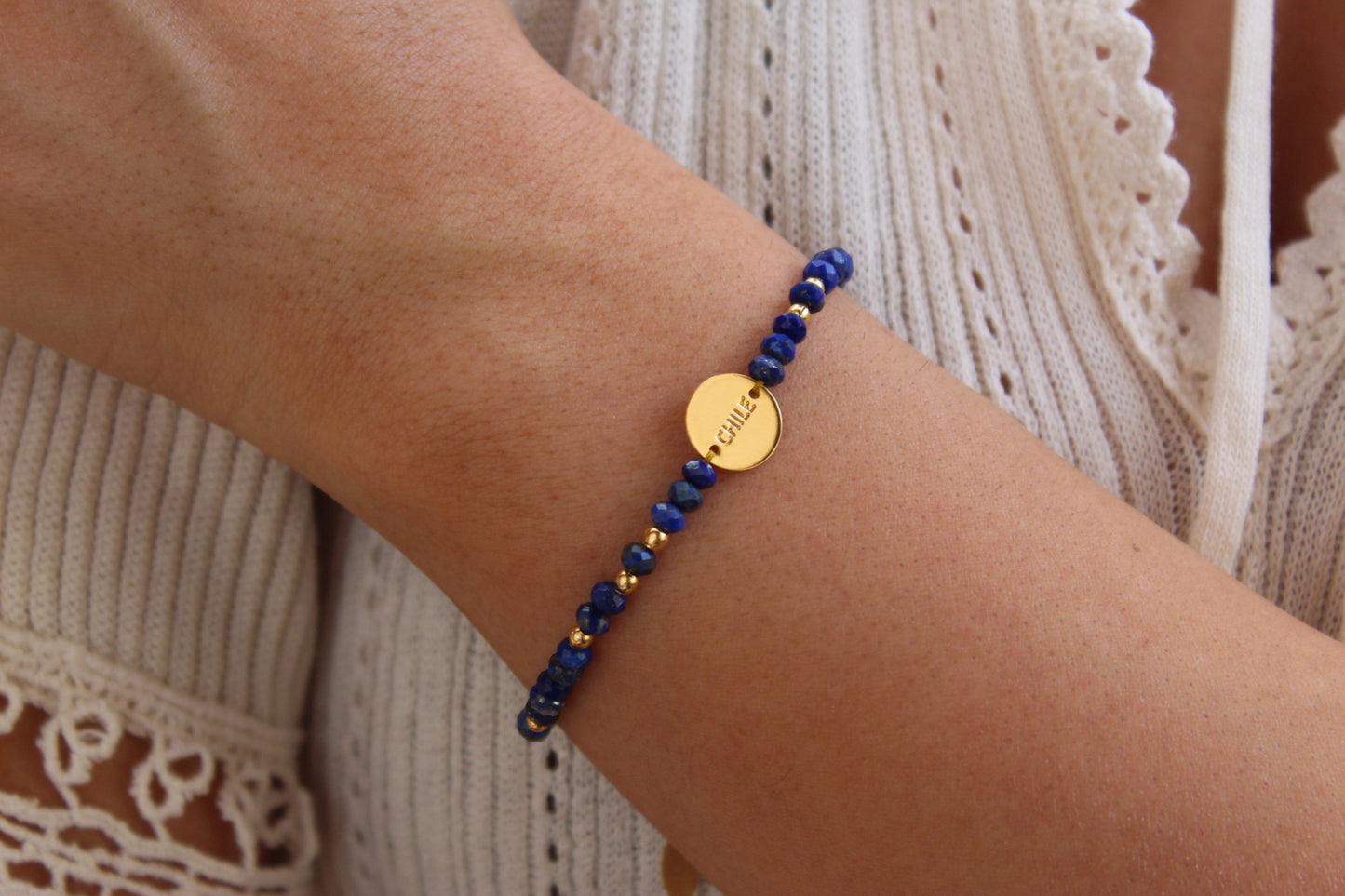 Pulsera Grecia Chile Lapislázuli Fc