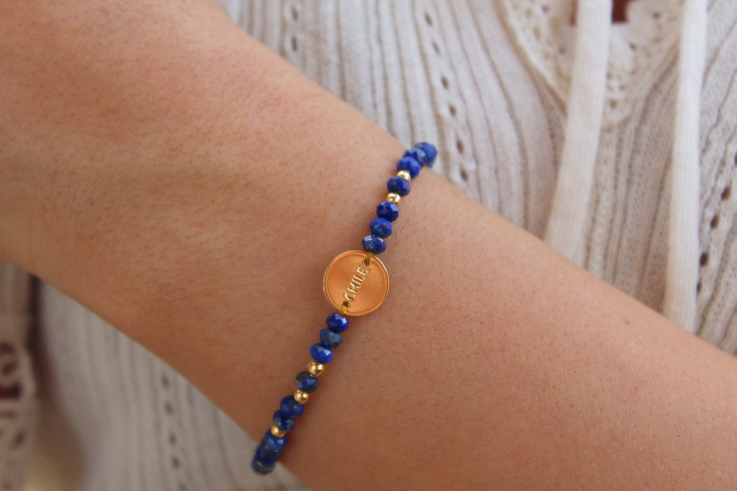 Pulsera Grecia Chile Lapislázuli Fc