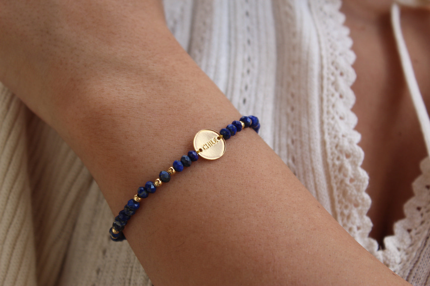 Pulsera Grecia Chile Lapislázuli Fc