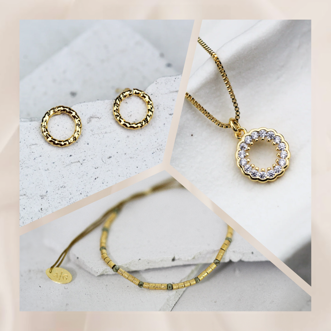 Pulsera Tokio Cor + Aros Bromo Tex + Collar Bromo Frost Bor Cur