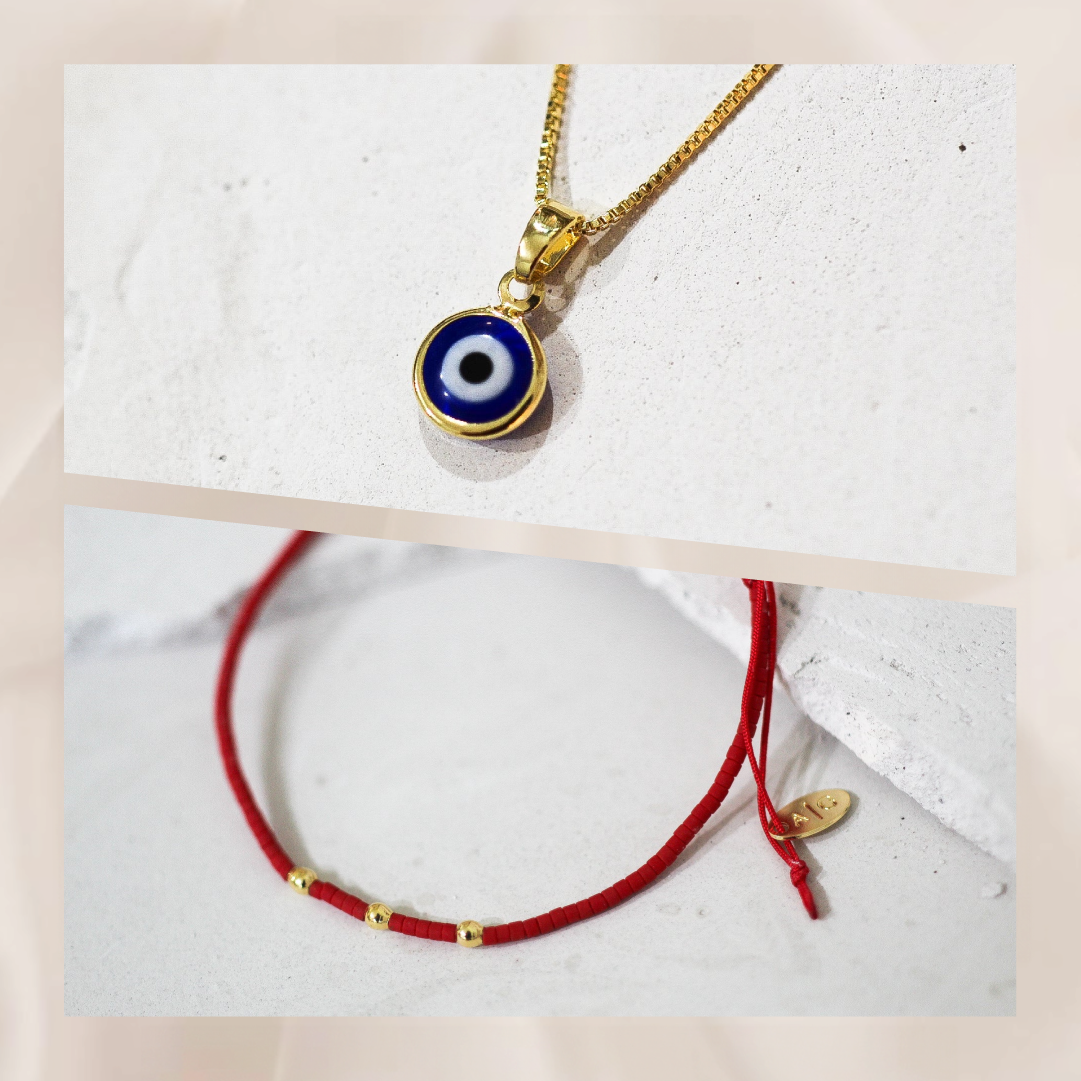 Collar Ojo Turco II + Pulsera Dubai Miyu