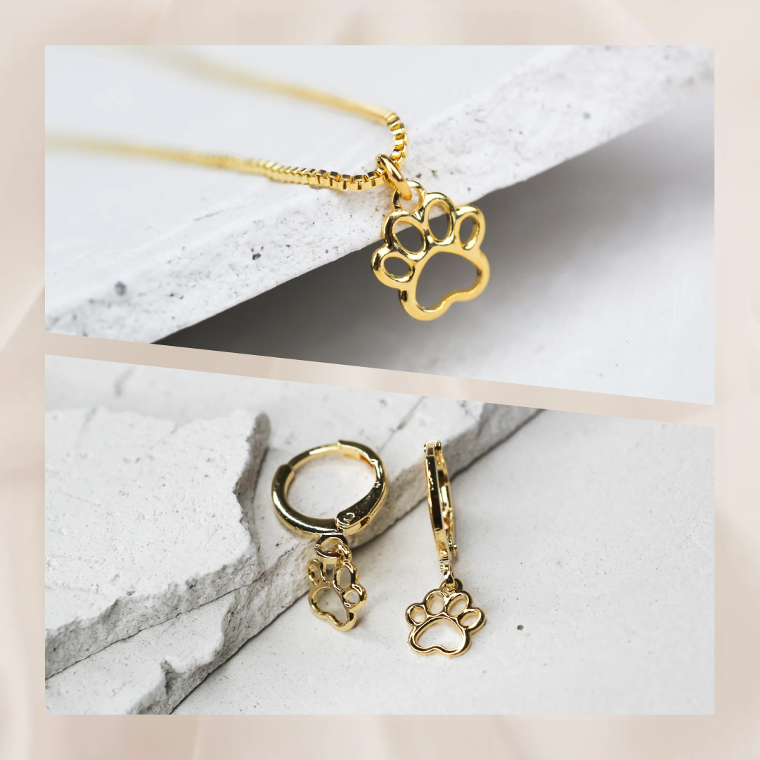 Collar Patita Cali + Argollas Aruba Patita